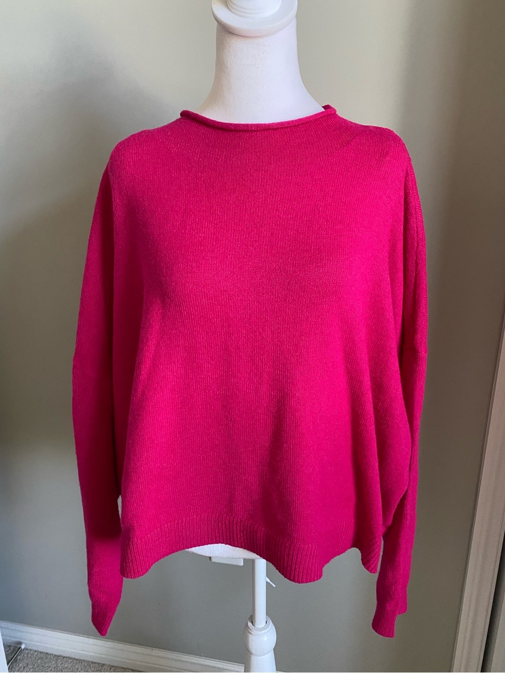 Sonoma Bright Pink Crewneck Sweater